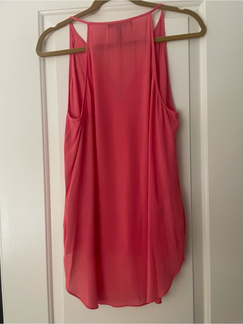 BCBG Max Azria Pink Sleeveless High-Low Camisole shirt, NWOT, BCBGMaxAzria, sz M - Picture 3 of 4